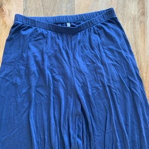 Adorable bell bottom navy blue pajama pants